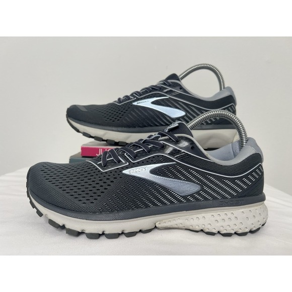 Brooks Ghost 12 Running Shoes Womens Outdoor Sneakers Gray Light Blue Size 8.5M - Picture 2 of 12
